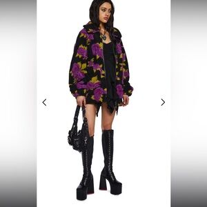 DollsKill - LOVING BLOOM SHERPA JACKET -NWT